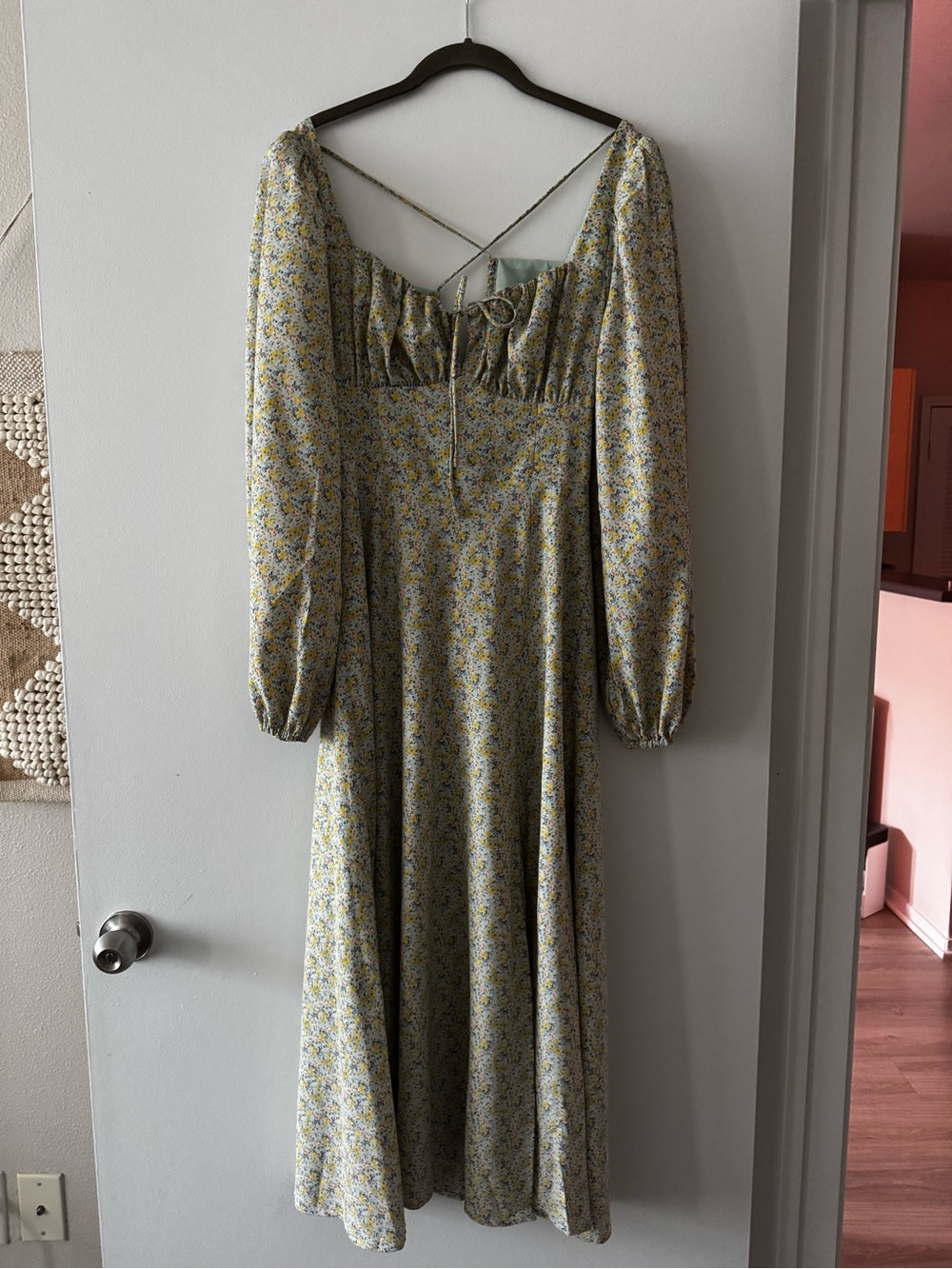 Astr Floral Long Sleeve Maxi Dress